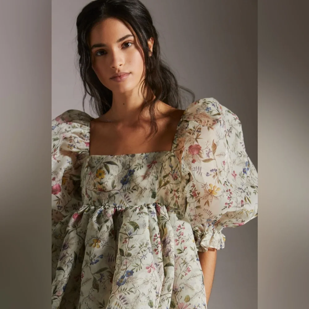 Selkie Wildflower Kilburn Bubble Puff Dress - Picture 2 of 8